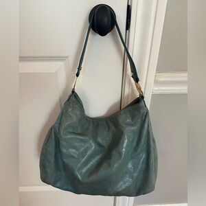 Tory Burch Vintage Y2K Leather Hobo Bag – Teal Blue - Dust Bag Included!